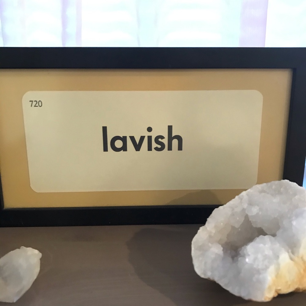 LAVISH Vintage Flash Card